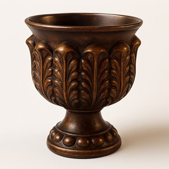 Unknown Other - Vintage Gothic-Style Florist Urn Pedestal Vase